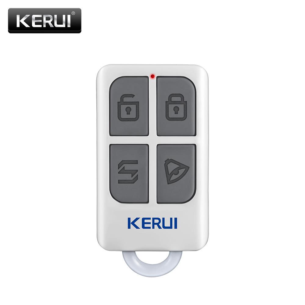 Home Security Business - Kerui-ポータブルワイヤレスリモコン,高速,4ボタン,wifiキーホルダー,gsm,ホームセキュリティ用アラームシステム