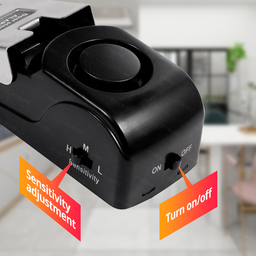 Home Security Tapo - FUERS ドアストップアラームシステム 120dB 大音量 ワイヤレス ホームセキュリティ
