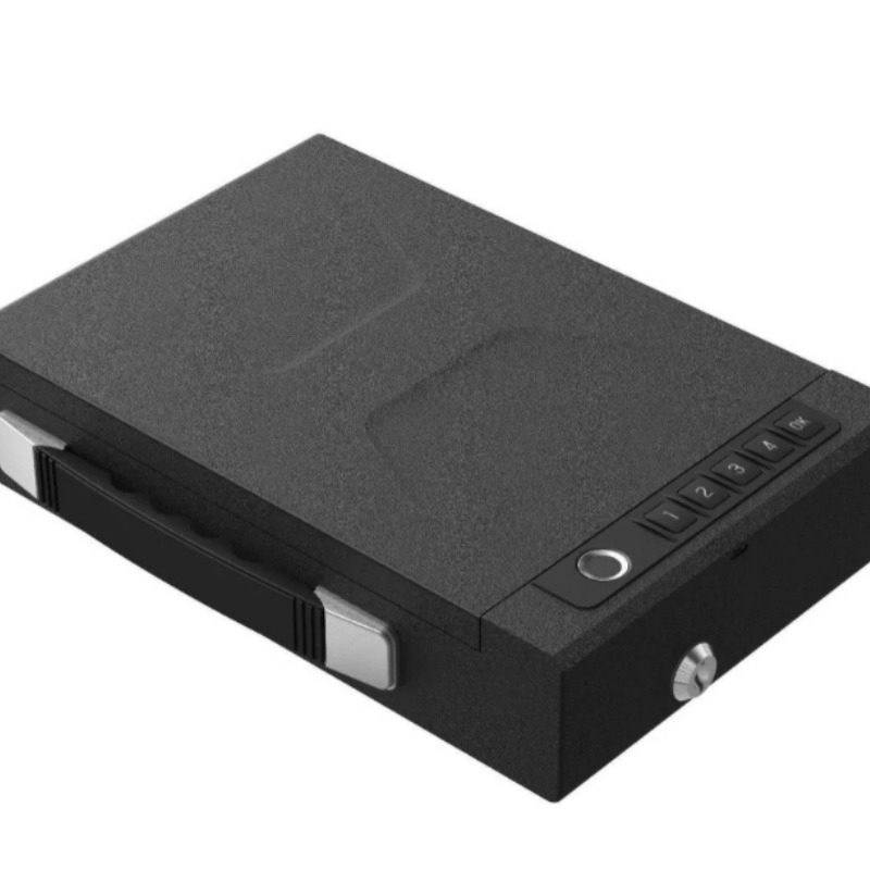 Home Security Gun - ポータブル 4-in-1 Tuya ガンセーフ 合金鋼製ピストルセーフボックス APP