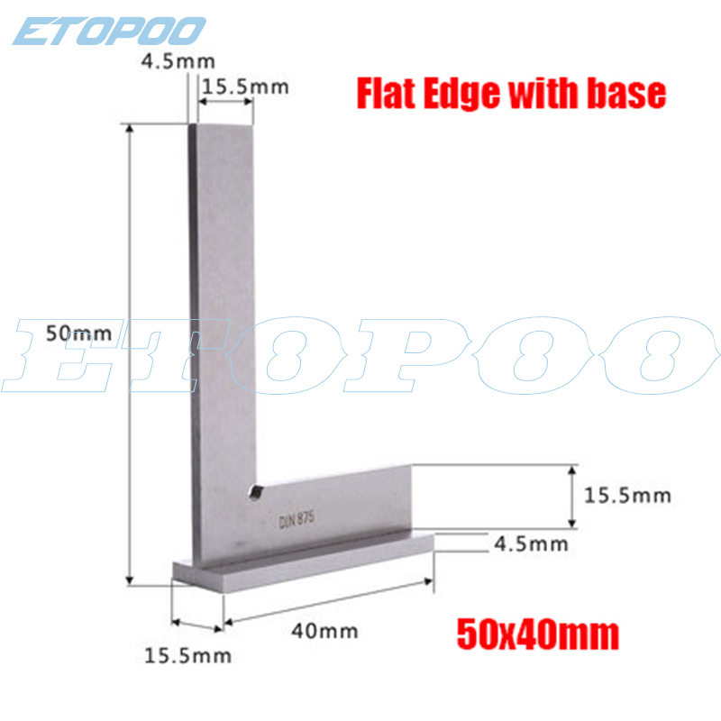 Home Security Measures - ETOPOO 測定ツール DIN875/2 標準ストップ付きステンレス鋼 90 度マイター角度コーナー定規ワイドベースゲージ