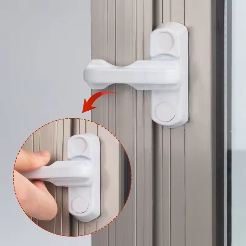 Home Security Tapo - 窓扉サッシロック プラスチック製セキュリティ窓扉サッシロック 安全レバーハンドル スイープラッチ
