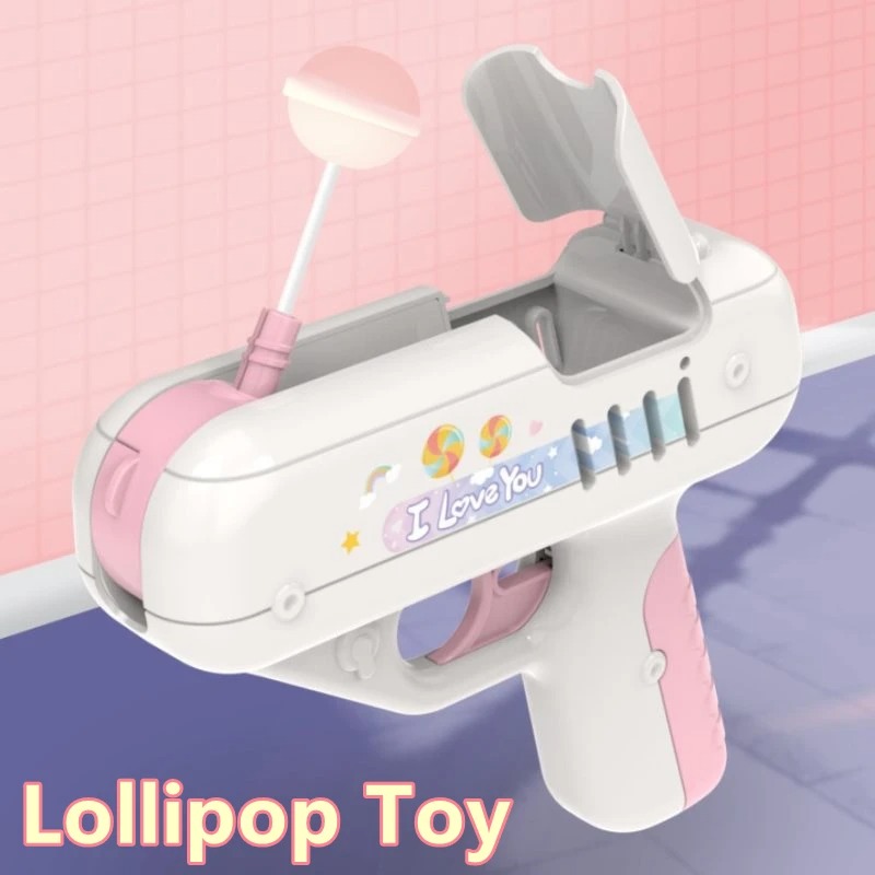 Home Security Gun - 子供のためのサプライズガンロリポップホルダー,クリエイティブなおもちゃ,キャンディー収納,クリスマスプレゼント