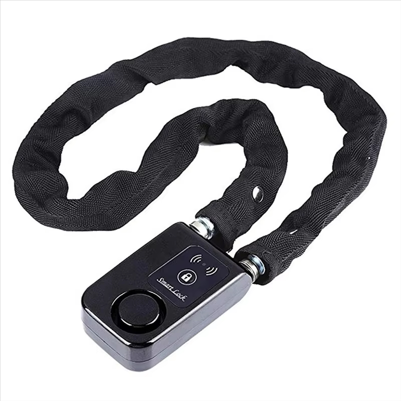 Home Security Tapo - Bluetooth スマートチェーンロックキーレスロックバイク/オートバイゲート/ドア用盗難防止アラーム 110Db 電話アプリコントロール
