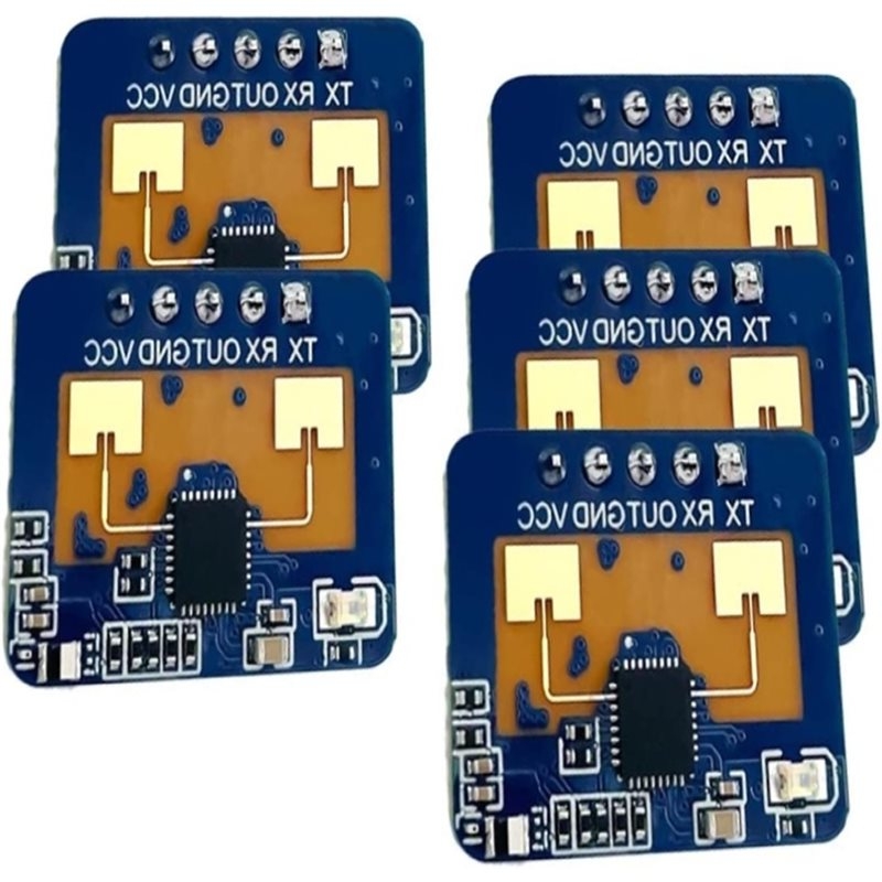 Home Security Radar System - A52T HLK-LD2410C 24Gミリ波人感センサーモジュール 5個入り スマートホームセキュリティシステム用、人体検知用