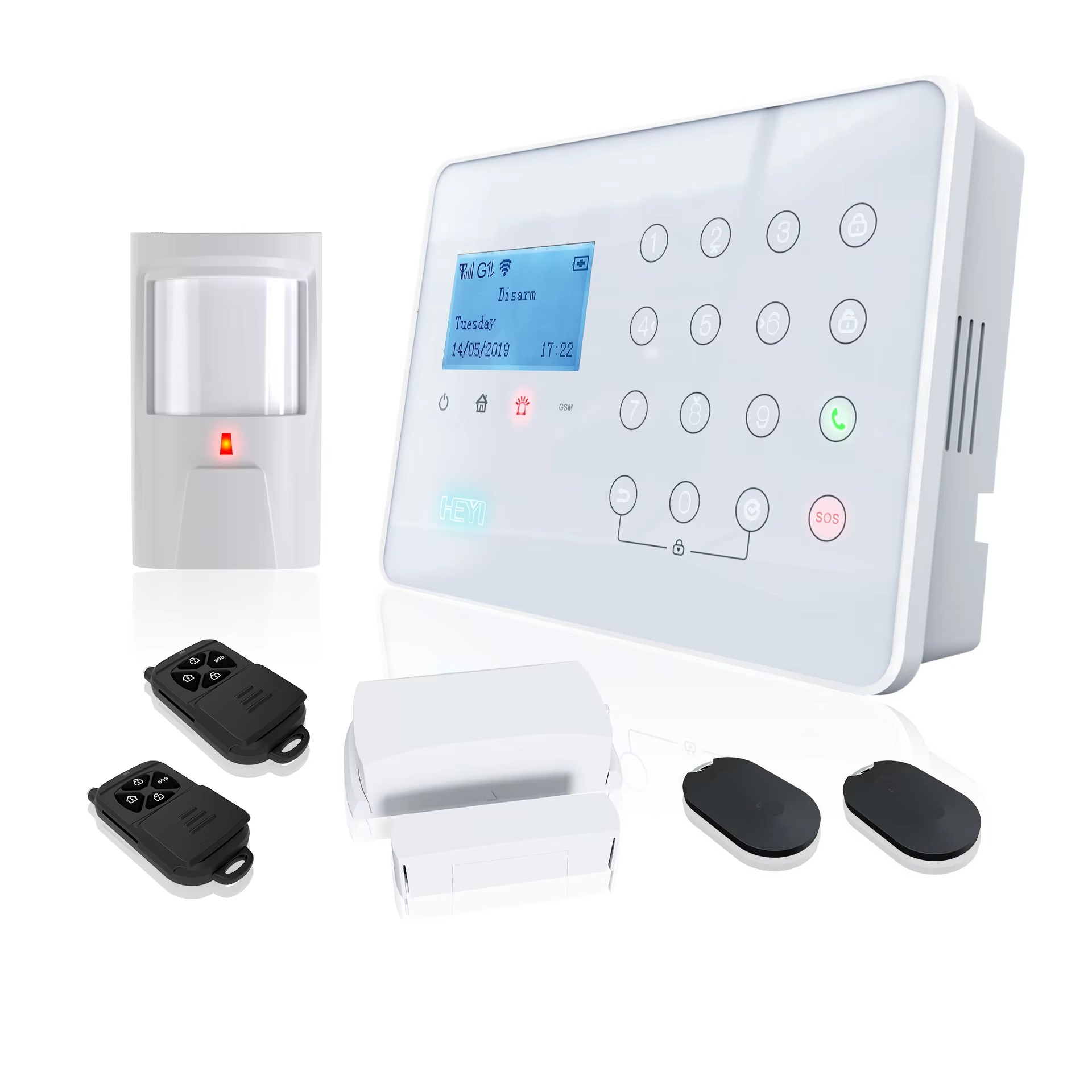Home Security Wireless - 警報システム 家庭用ワイヤレスセキュリティシステム 屋外 PIR モーションセンサー 私道警報システム