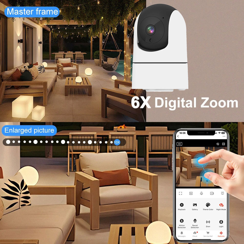 2K 6MPミニ5G Wifi Tuya IPカメラ 室内ワ - Home Security Google Camera のレビューと価格