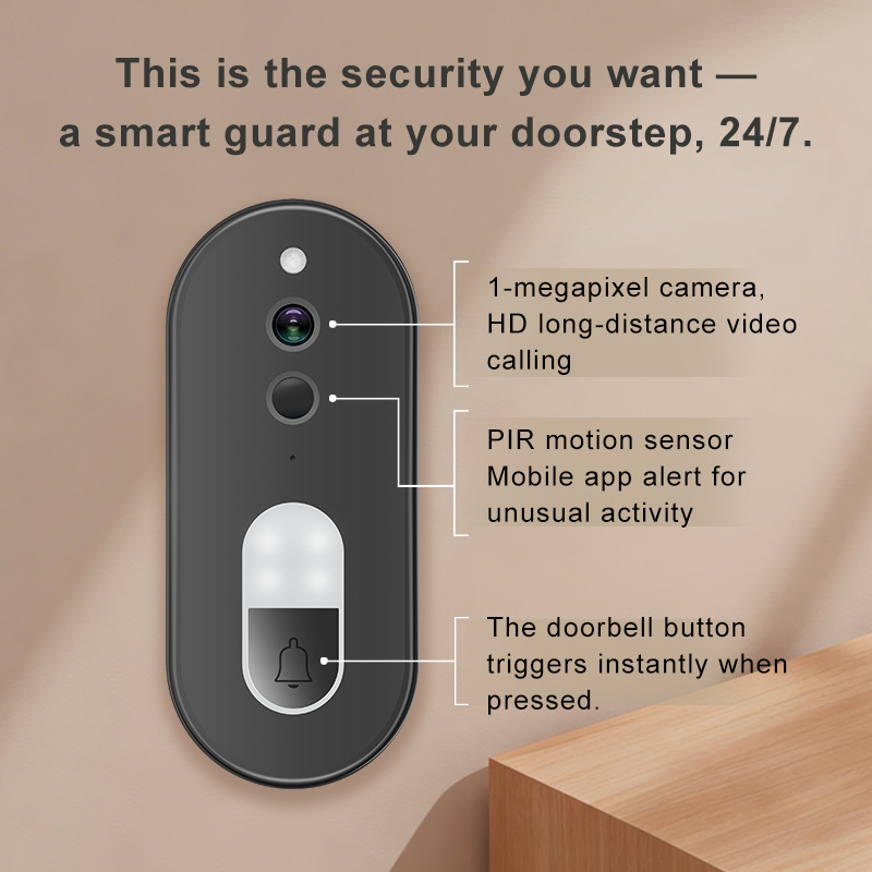 Tuya 1080P HD ワイヤレス WiFi ビデオドア - Home Security Google Camera のレビューと価格