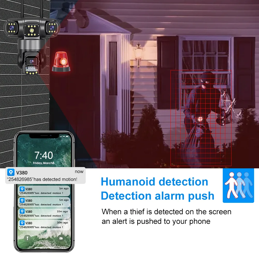 V380 Pro 4G屋外防水カメラ（SIMカード対応）12 - Home Security Land のレビューと価格