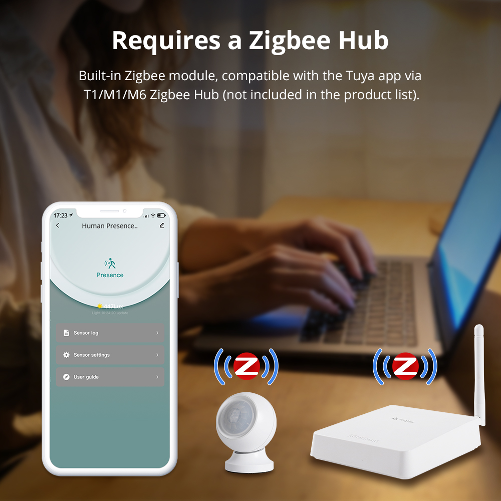 Zemismart Zigbee スマート人感センサー バッ - Home Security Radar System のレビューと価格