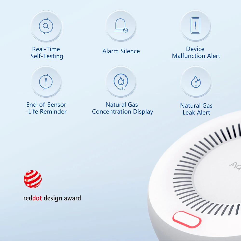 Aqara 天然ガス検知器 スマートガス漏れ警報器 Zigb - Home Security Xiaomi のレビューと価格