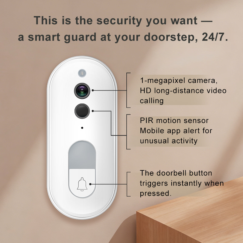 Tuya スマートビデオドアベル ワイヤレス 1080P H - Home Security Google Camera のレビューと価格
