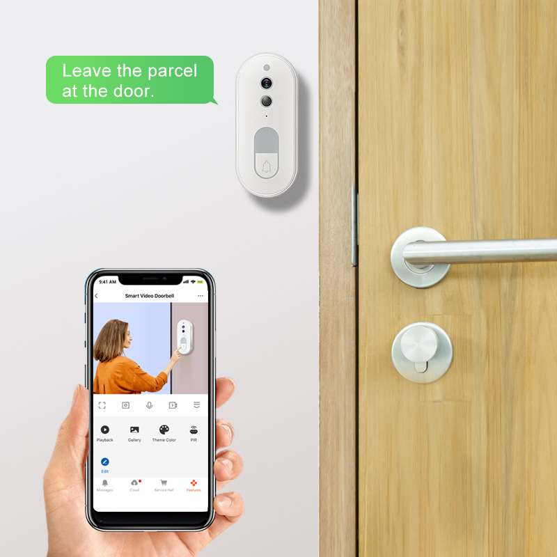 Tuya スマートビデオドアベル ワイヤレス 1080P H - Home Security Google Camera のレビューと価格