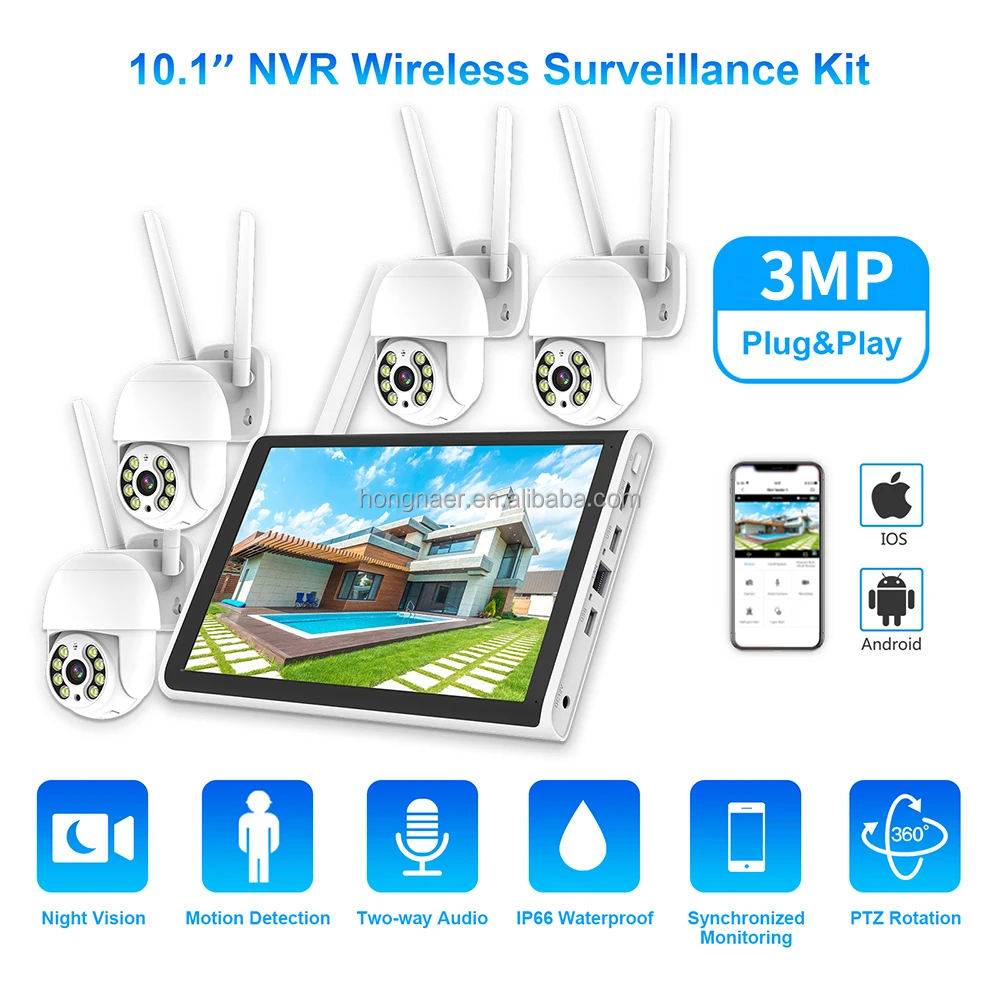 2026年 ホンナール 3MP 4チャンネル WiFi ホー - Home Security Kit With Camera のレビューと価格