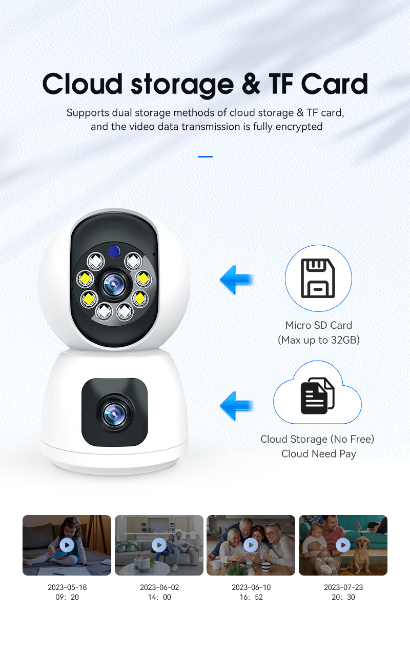 4MP Tuya/Eseecloud APP デュアルレンズ - Home Security Land のレビューと価格