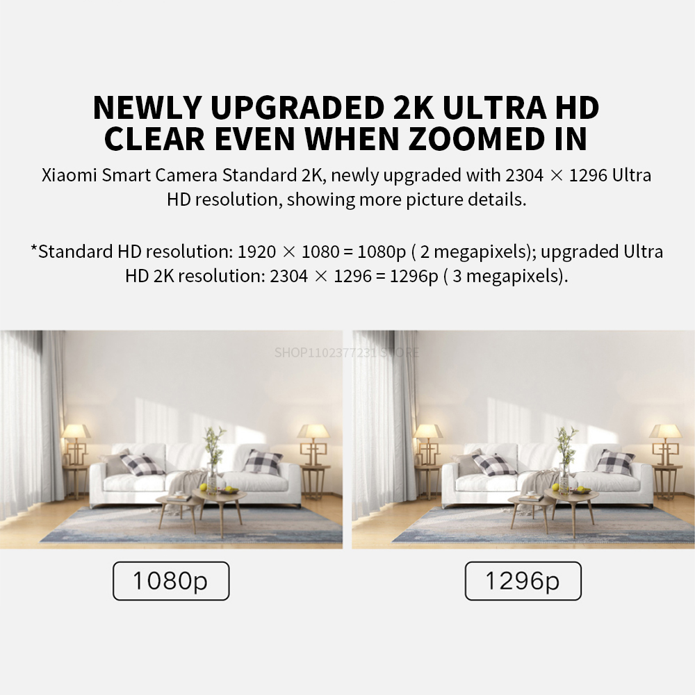 Xiaomi スマートIPカメラ 標準版 2K HD 赤外線 - Home Security Xiaomi のレビューと価格