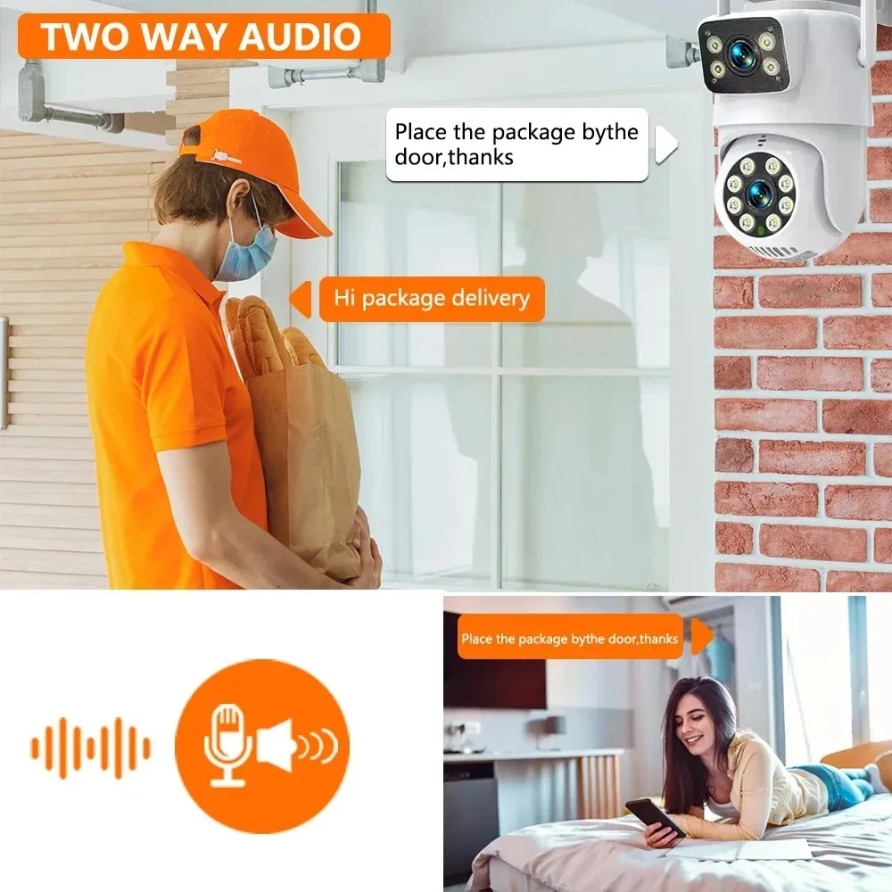 10チャンネルCCTVセキュリティ4KデュアルレンズPTZカ - Home Security Kit With Camera のレビューと価格