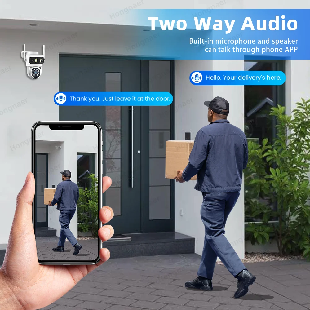 2026年 ホンナール 6MP 4CH 3レンズ 2.4G  - Home Security Kit With Camera のレビューと価格