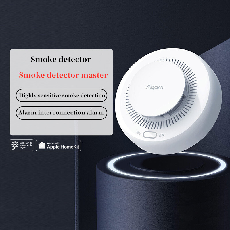 Aqara-インテリジェント煙探知器Zigbee 3.0,火 - Home Security Xiaomi のレビューと価格