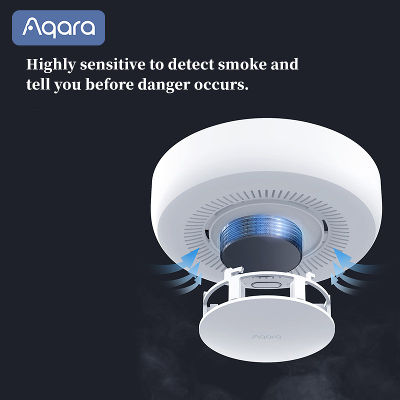 Aqara-インテリジェント煙探知器Zigbee 3.0,火 - Home Security Xiaomi のレビューと価格