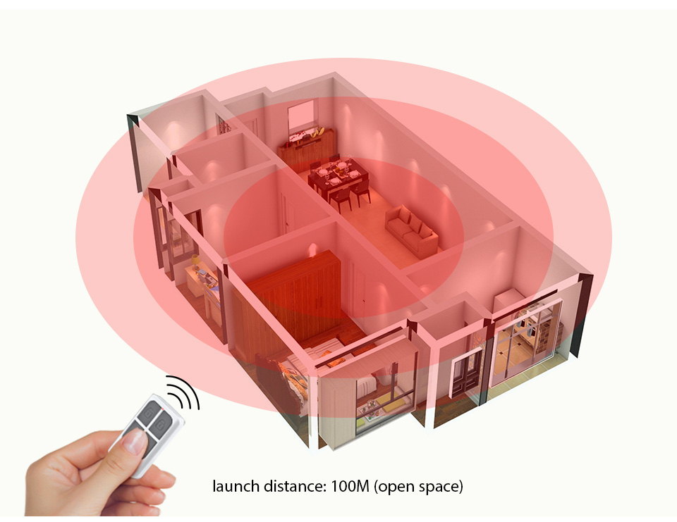 RC531 ワイヤレスポータブルリモコン 4ボタンキーチェー - Home Security Wireless のレビューと価格