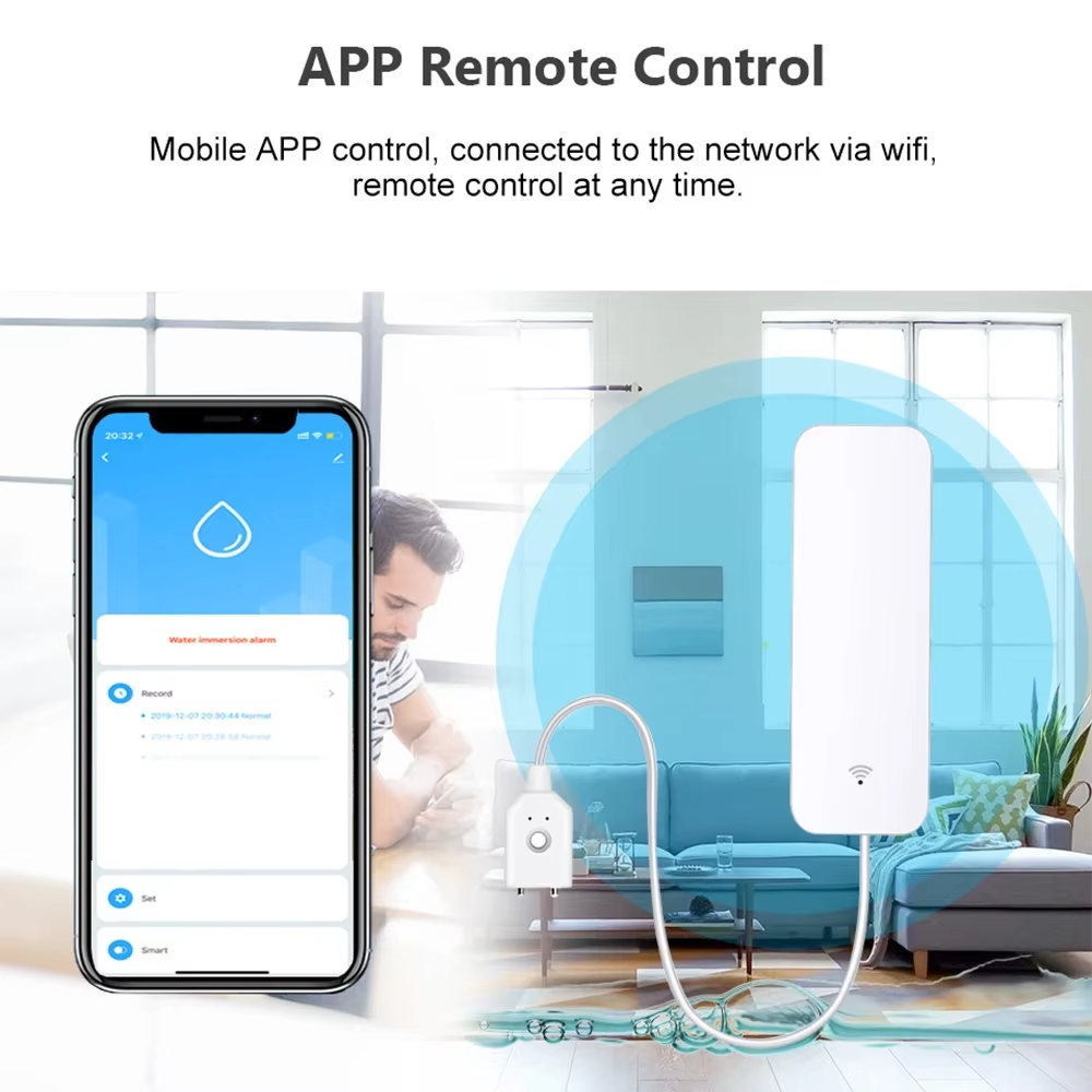 ZigBee WiFi 水漏れセンサー 洪水漏水警報器 Tu - Home Security Business のレビューと価格