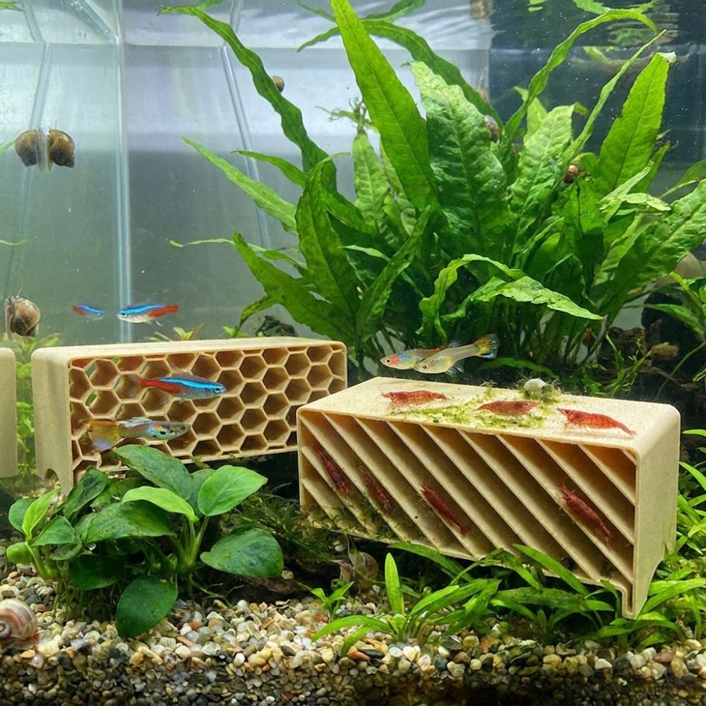 3Dプリント製の魚やエビの隠れ家、安全な家、中空水槽、地下洞 - Home Security Measures のレビューと価格