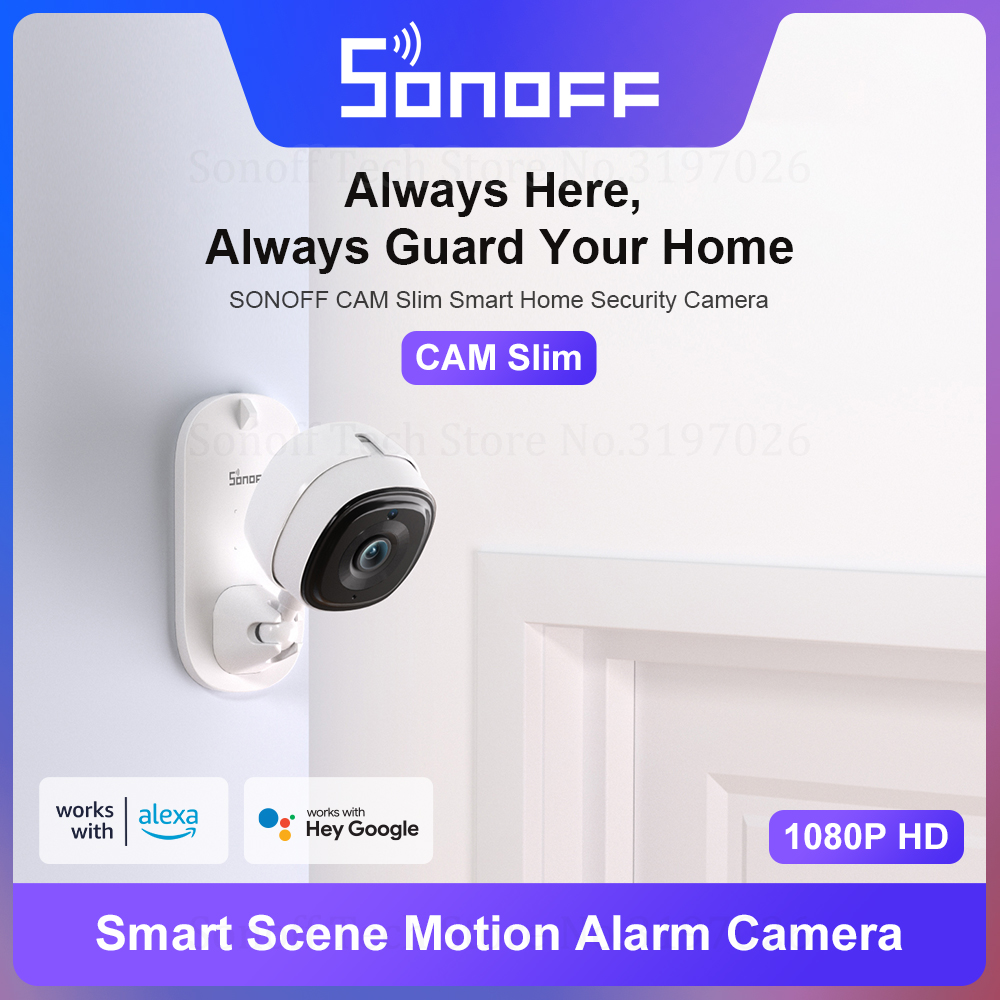 Sonoff-スマートホームセキュリティカメラ,モーション検 - Home Security Google Camera のレビューと価格