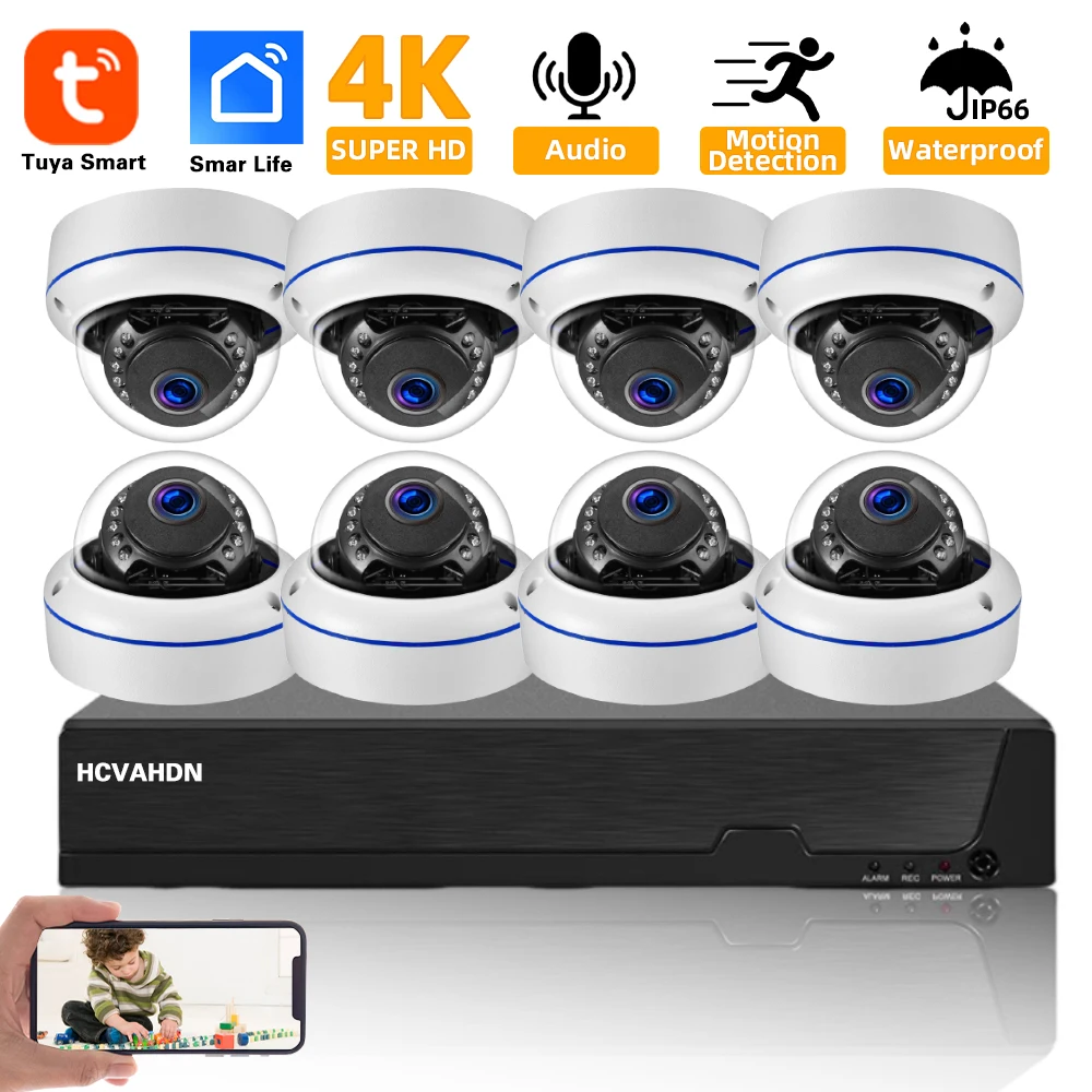 スマートライフ 4K POE CCTVセキュリティカメラシス - Home Security Kit With Camera のレビューと価格