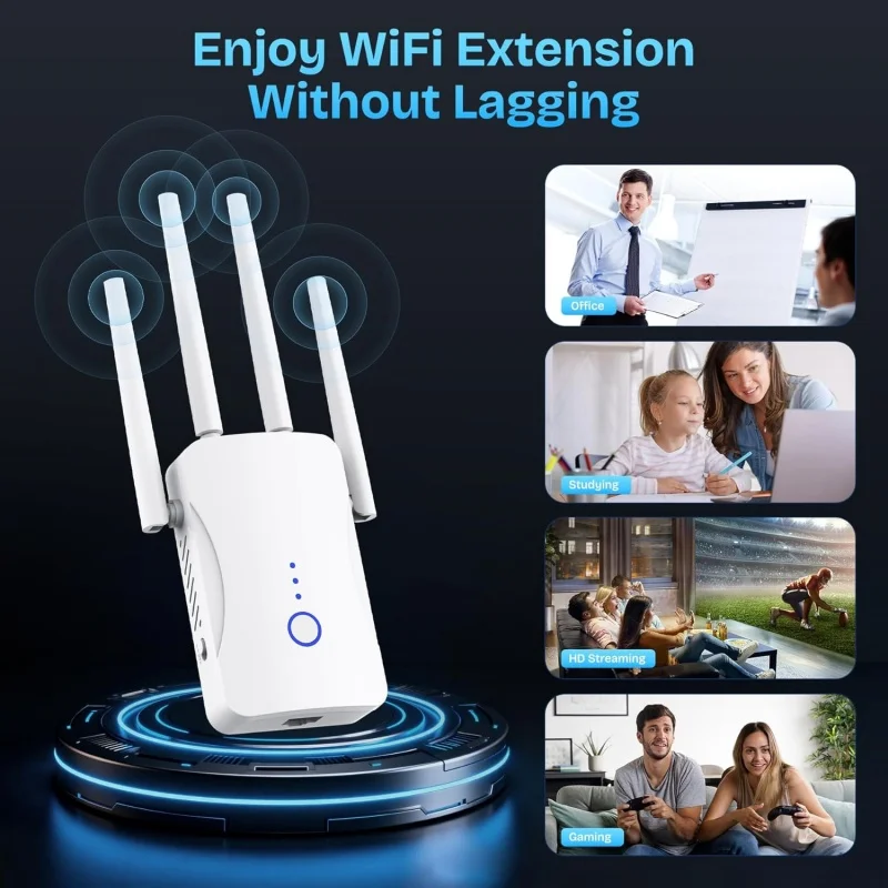 1200Mbps デュアルバンド WiFi リピーター ワイ - Home Security Wireless のレビューと価格