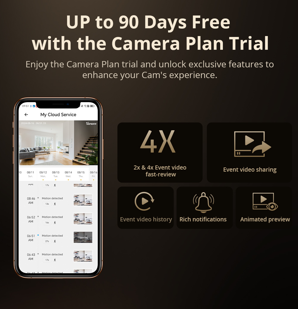 Sonoff-スマートホームセキュリティカメラ,wifi,1 - Home Security Google Camera のレビューと価格