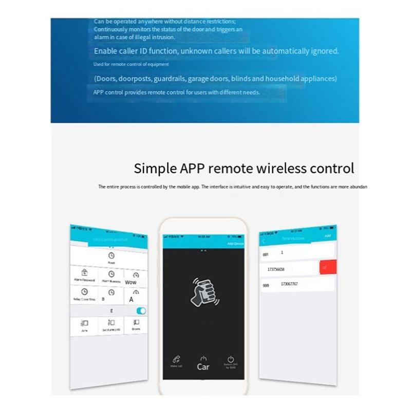 B04C-RTU5024 GSM ドアオープナーリレー ワイ - Home Security Wireless のレビューと価格