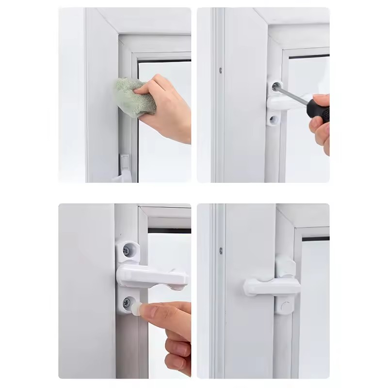 窓扉サッシロック プラスチック製セキュリティ窓扉サッシロック - Home Security Tapo のレビューと価格