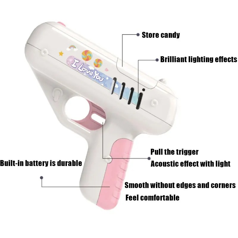子供のためのサプライズガンロリポップホルダー,クリエイティブ - Home Security Gun のレビューと価格