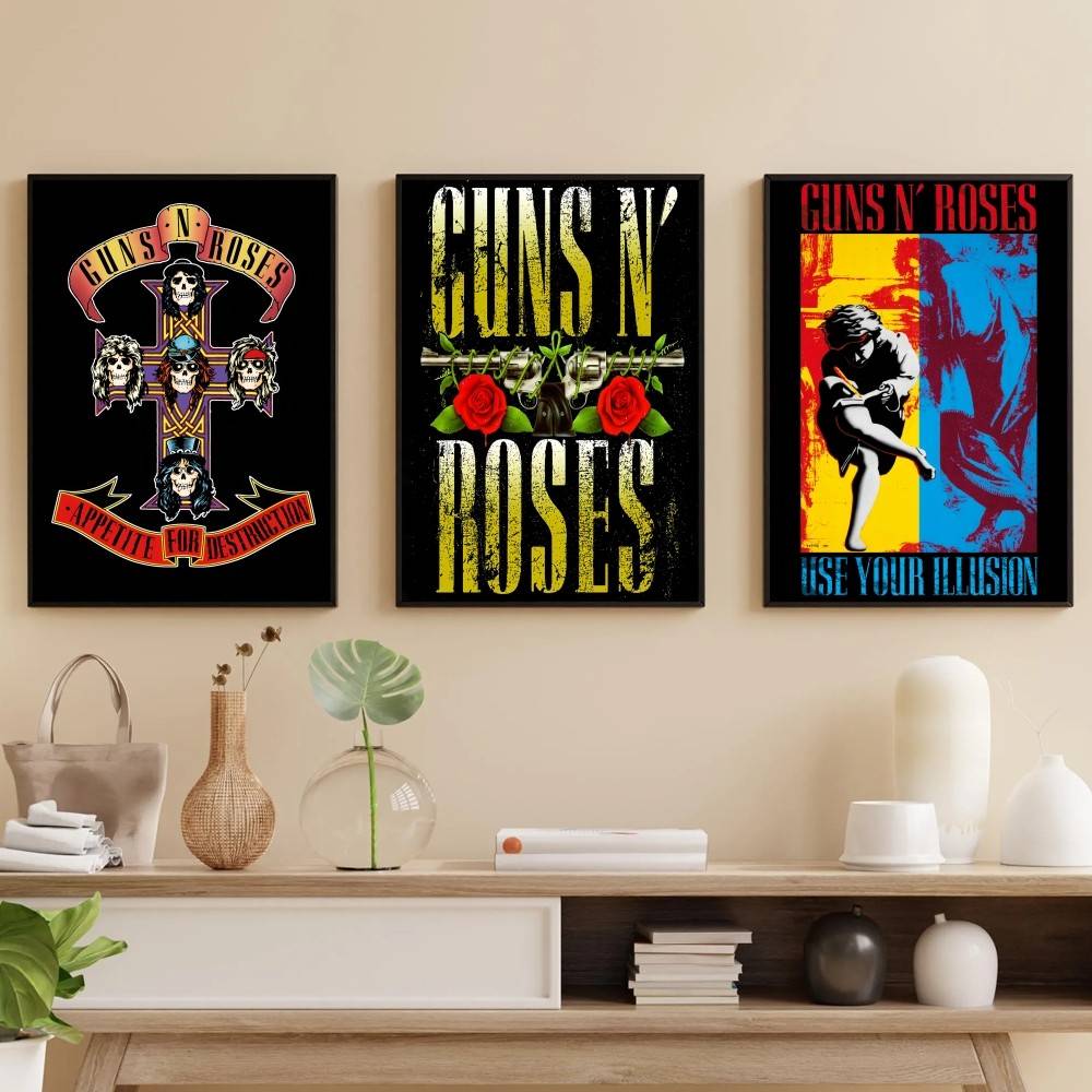 G-Guns ロックバンド N R-Roses ポスター 自 - Home Security Gun のレビューと価格