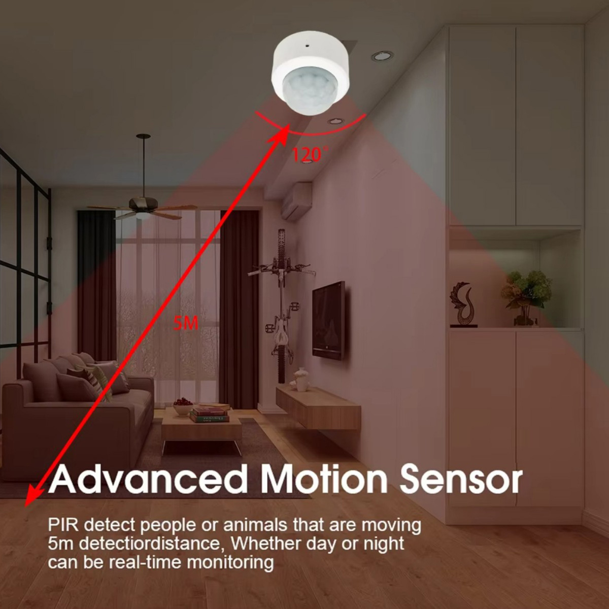 Zigbee3.0 ミニ PIR 人感センサー ワイヤレス赤 - Home Security Business のレビューと価格