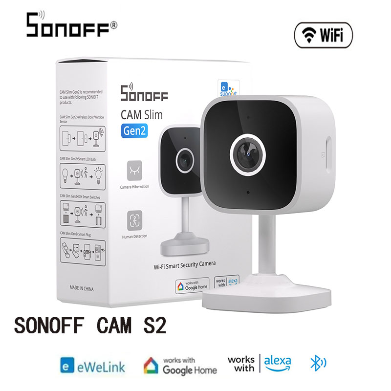 Sonoff-軽量カメラ,人間の動きを検出するためのwifi - Home Security Google Camera のレビューと価格