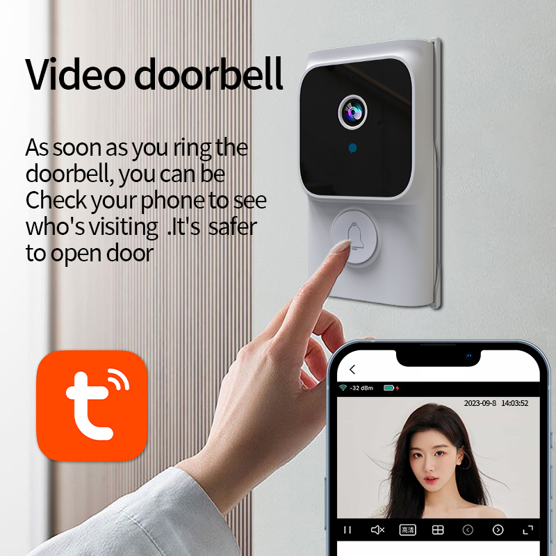 WiFi ウェイクアップドアベル Tuya APP 無料クラ - Home Security Land のレビューと価格