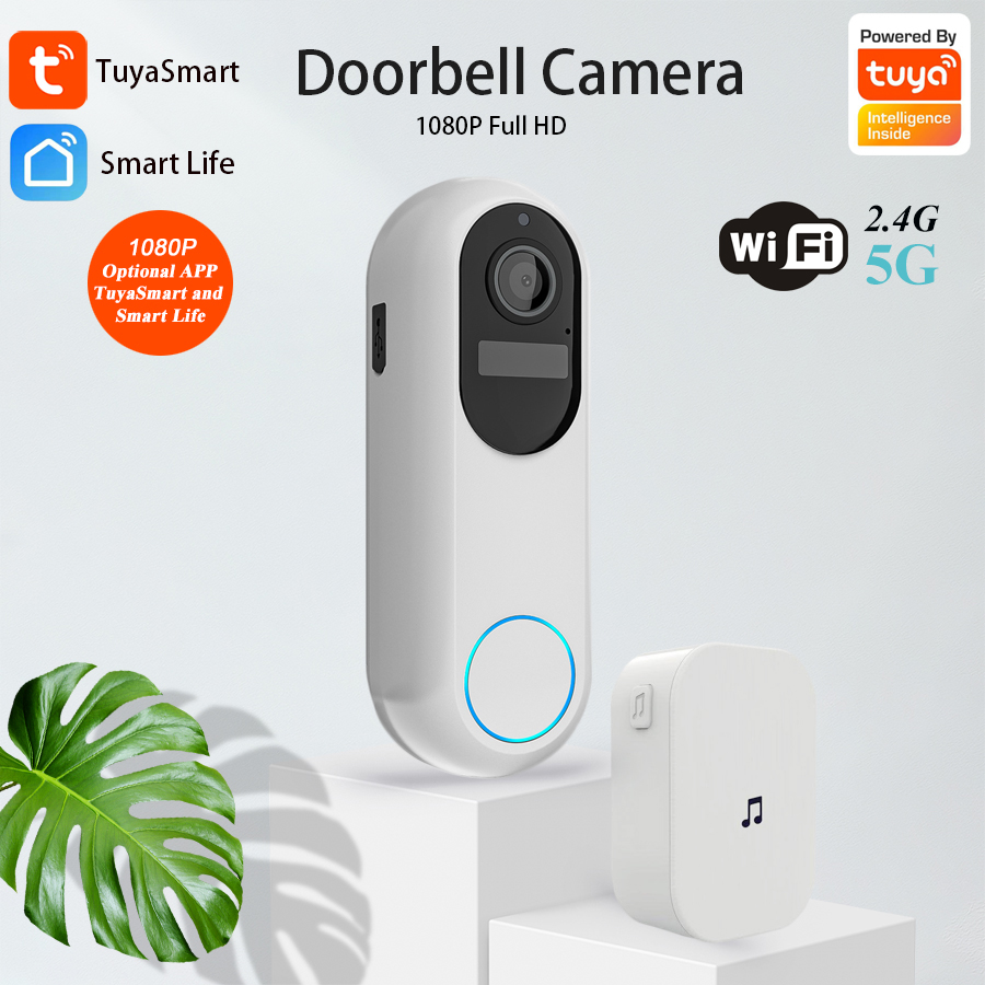 Tuya スマートビデオドアベル防水ナイトビジョンホームセキ - Home Security Google Camera のレビューと価格